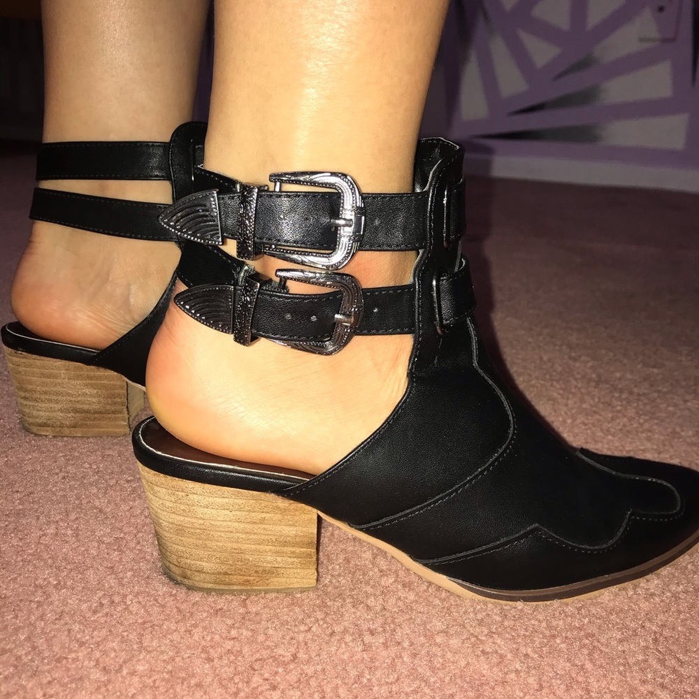 Black Cowboy booties